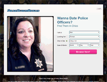 Tablet Screenshot of policeofficersingles.com